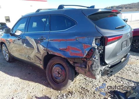 2023 Toyota Highlander Hybrid Platinum from USA, damaged, VIN 5TDFARAH2PS525908